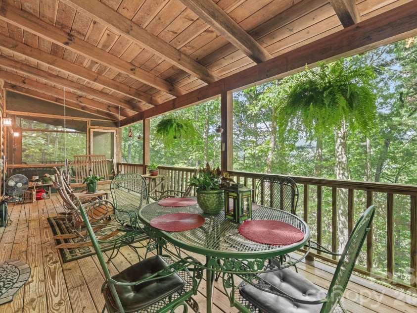 226 Signal Ridge, Sylva, NC 28779.  MLS# CAR4410234, YatesRealty ID 40786. Covered Porch