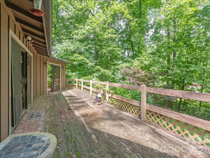 188 Woodfern Drive, Maggie Valley, NC 28751.  MLS# CAR4409833, YatesRealty ID 40792. Deck from Bedroom 2 slider