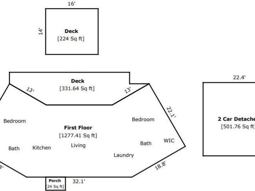 188 Woodfern Drive, Maggie Valley, NC 28751.  MLS# CAR4409833, YatesRealty ID 40792. Measurements (also in docs as pdf)