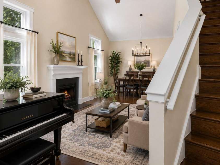 725 Pine Street, Hendersonville, NC 28739.  MLS# CAR4408178, YatesRealty ID 40802. Virtually staged