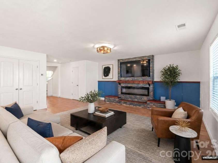 1232 Phifer Road, Kings Mountain, NC 28086.  MLS# CAR4361714, YatesRealty ID 40812. Virtually Staged Living Room