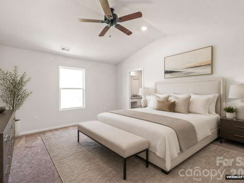 1232 Phifer Road, Kings Mountain, NC 28086.  MLS# CAR4361714, YatesRealty ID 40812. Virtually Staged Primary Bedroom