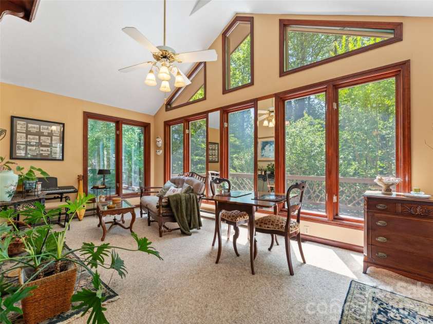 3 Westbridge Drive, Hendersonville, NC 28739.  MLS# CAR4398725, YatesRealty ID 40837. Sunroom