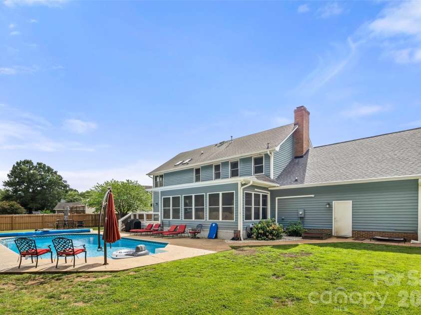 3375 Blue Jay Pass, Fort Mill, SC 29708.  MLS# CAR4401520, YatesRealty ID 40840. Back of home