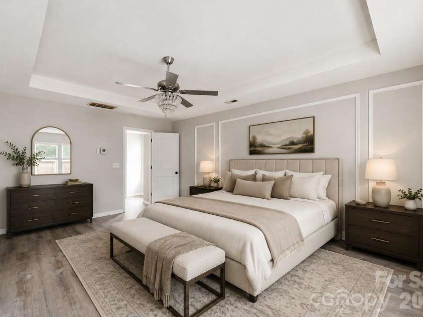 5011 Elementary View Drive, Charlotte, NC 28269.  MLS# CAR4407861, YatesRealty ID 40857. Primary Bedroom - Virtually Staged