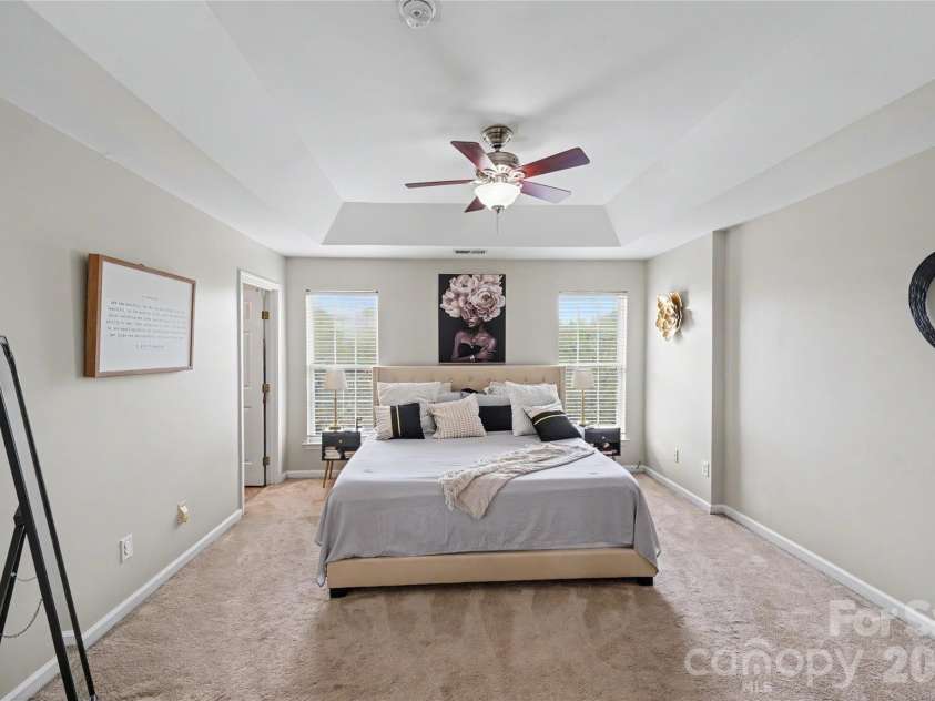 10221 Garrett Grigg Road, Charlotte, NC 28262.  MLS# CAR4405868, YatesRealty ID 40901. Spacious Primary Bedroom