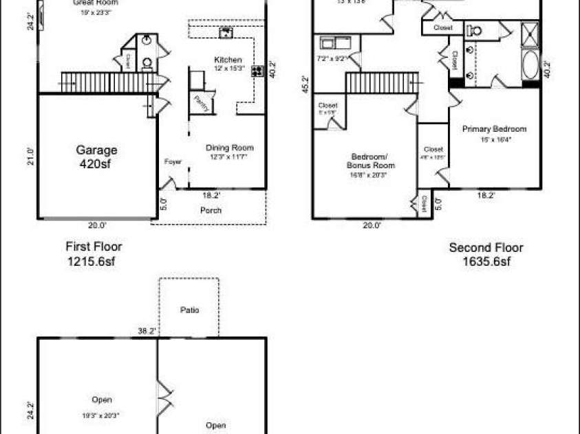 9233 Inverness Bay Road, Charlotte, NC 28278.  MLS# CAR4406001, YatesRealty ID 40933. Floor Plan