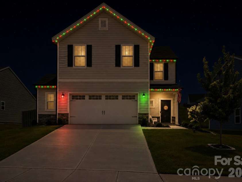 170 Batten Ridge Drive, Statesville, NC 28677.  MLS# CAR4407458, YatesRealty ID 40958. Permanent Lightsyou can change colors