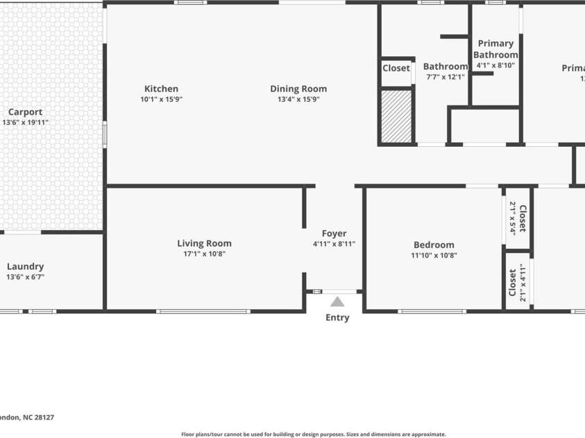 1008 Longview Drive, New London, NC 28127.  MLS# CAR4374246, YatesRealty ID 40960. 