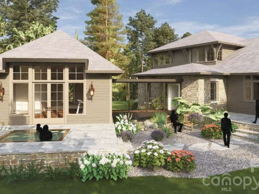 WR 29 Sierra Trail, Elk Park, NC 28622.  MLS# CAR4389934, YatesRealty ID 40962. Back Spa and Garden Rendering