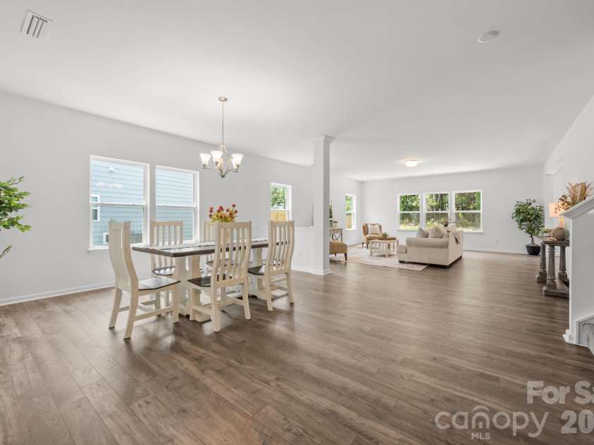 227 Redondo Drive, Wingate, NC 28174.  MLS# CAR4399815, YatesRealty ID 40966. Open Floor Plan for dining and living space