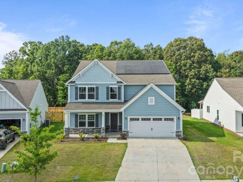 227 Redondo Drive, Wingate, NC 28174.  MLS# CAR4399815, YatesRealty ID 40966. Solar Panels