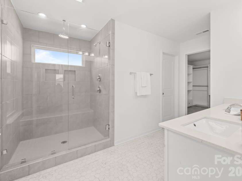227 Redondo Drive, Wingate, NC 28174.  MLS# CAR4399815, YatesRealty ID 40966. Tile shower