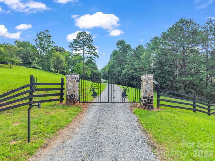 1054 Rainbow Rapids Road, Rutherfordton, NC 28139.  MLS# CAR4408233, YatesRealty ID 40976. Front Gate