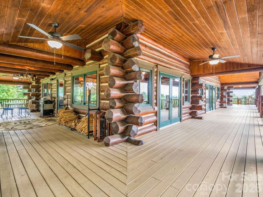 1054 Rainbow Rapids Road, Rutherfordton, NC 28139.  MLS# CAR4408233, YatesRealty ID 40976. Wrap around porch