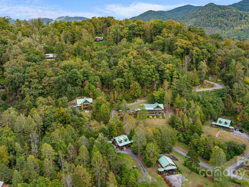 80 Slow Lane, Whittier, NC 28789.  MLS# CAR4307656, YatesRealty ID 4098. Subdivision from drone