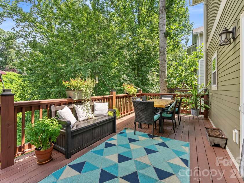 118 Houston Street, Asheville, NC 28801.  MLS# CAR4408207, YatesRealty ID 40986. Main level deck