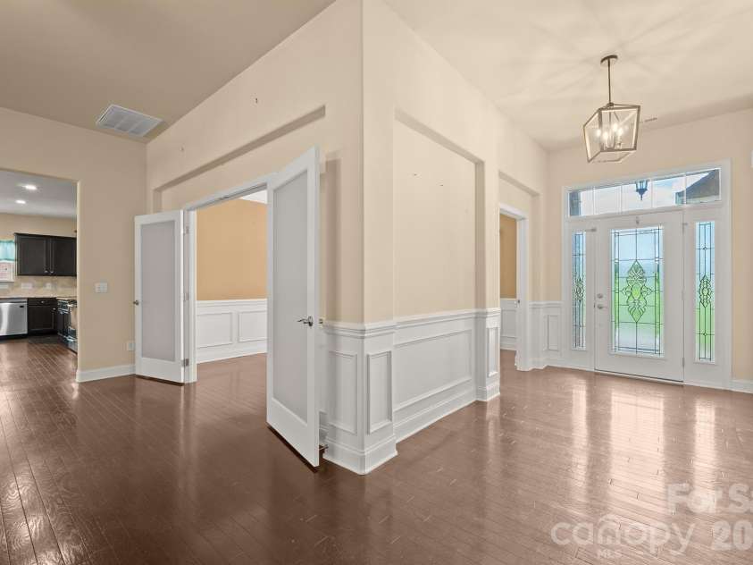 589 Shepherd Road, Troutman, NC 28166.  MLS# CAR4405314, YatesRealty ID 40988. Dining room and entry way
