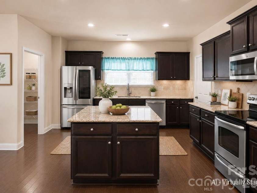 589 Shepherd Road, Troutman, NC 28166.  MLS# CAR4405314, YatesRealty ID 40988. Kitchen - virtually staged