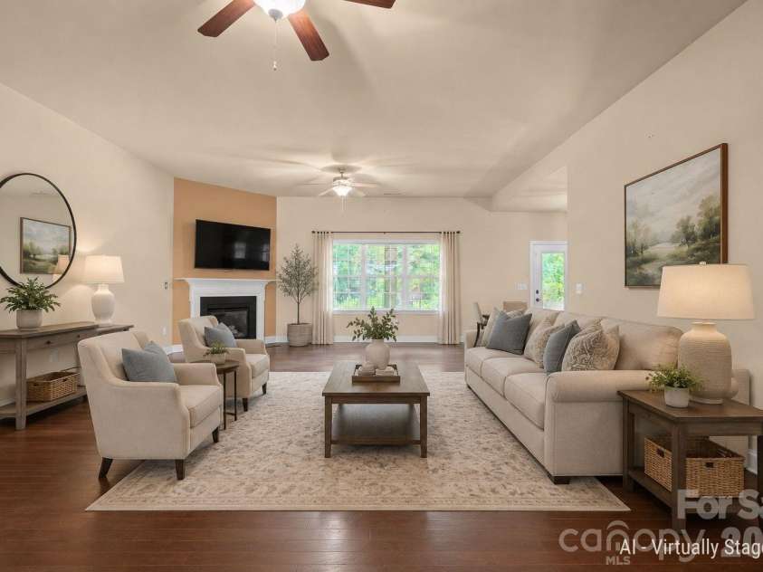 589 Shepherd Road, Troutman, NC 28166.  MLS# CAR4405314, YatesRealty ID 40988. Living room - virtually staged