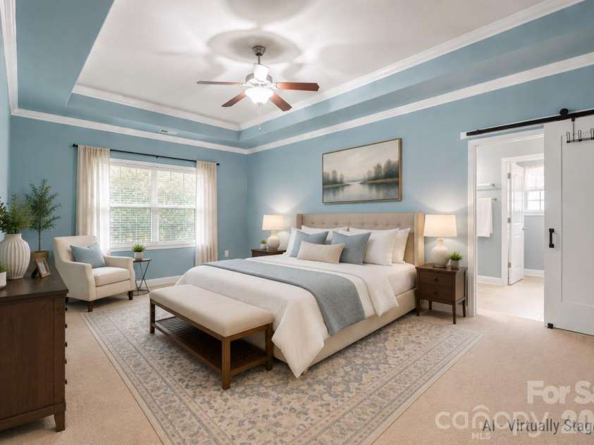 589 Shepherd Road, Troutman, NC 28166.  MLS# CAR4405314, YatesRealty ID 40988. Primary bedroom - virtually staged