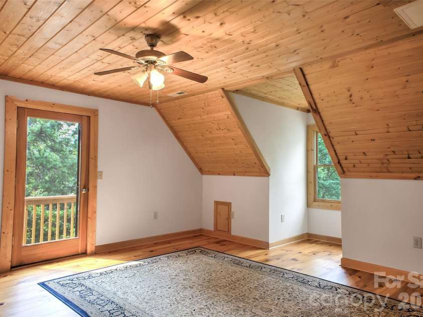 3815 Bat Cave Road, Old Fort, NC 28762.  MLS# CAR4404571, YatesRealty ID 41006. Third bedroom with a small deck