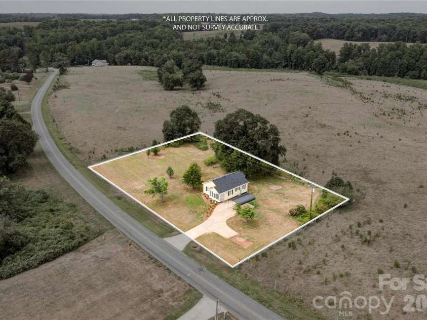 3837 Harris Creek Road, Lawndale, NC 28090.  MLS# CAR4406969, YatesRealty ID 41009. Aerial View