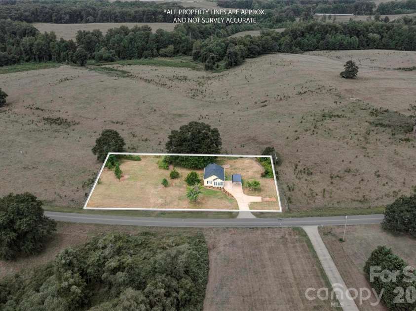 3837 Harris Creek Road, Lawndale, NC 28090.  MLS# CAR4406969, YatesRealty ID 41009. Aerial View