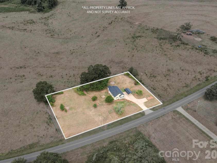 3837 Harris Creek Road, Lawndale, NC 28090.  MLS# CAR4406969, YatesRealty ID 41009. Aerial View