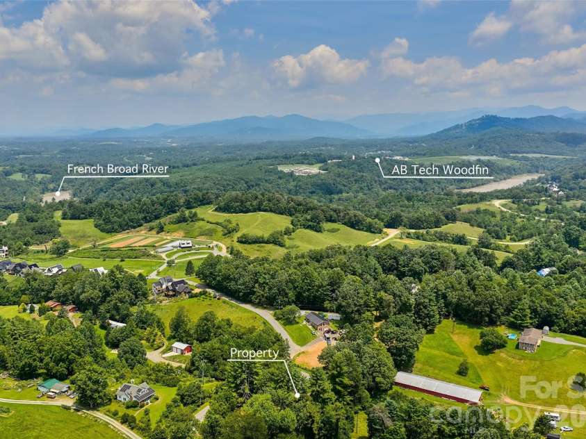 75 Old Macedonia Road, Alexander, NC 28701.  MLS# CAR4408770, YatesRealty ID 41014. Aerial