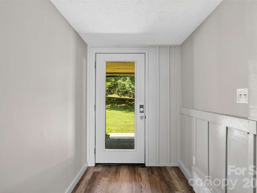 75 Old Macedonia Road, Alexander, NC 28701.  MLS# CAR4408770, YatesRealty ID 41014. Front door entryway