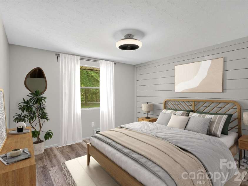 75 Old Macedonia Road, Alexander, NC 28701.  MLS# CAR4408770, YatesRealty ID 41014. Virtually staged 2nd bedroom
