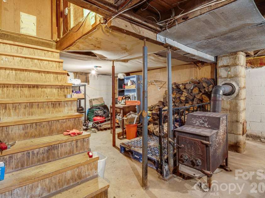 55 Heavenly Lane, Fairview, NC 28730.  MLS# CAR4341248, YatesRealty ID 4103. Basement