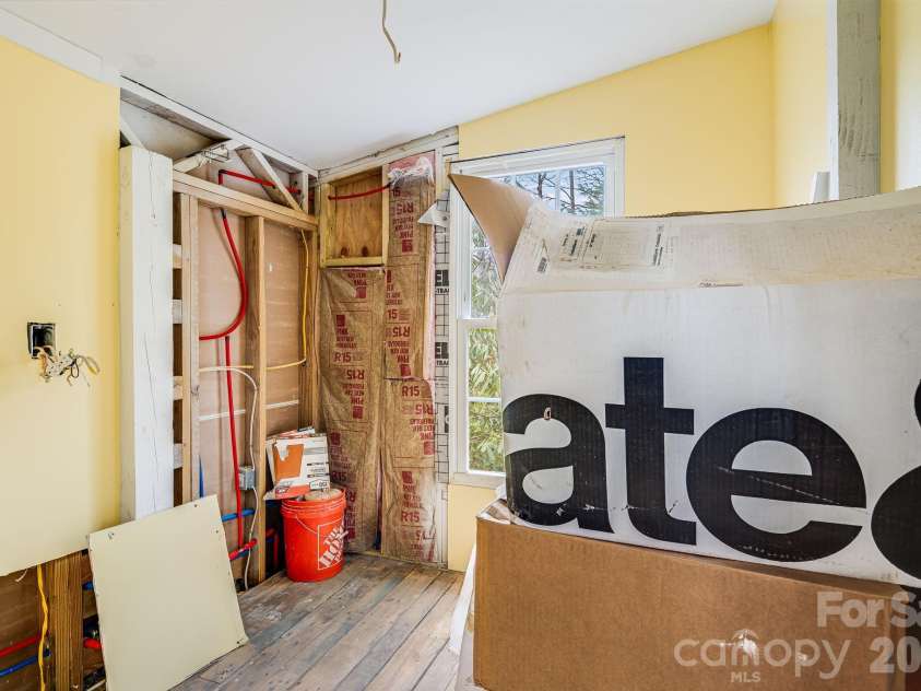 55 Heavenly Lane, Fairview, NC 28730.  MLS# CAR4341248, YatesRealty ID 4103. Inside tiny home