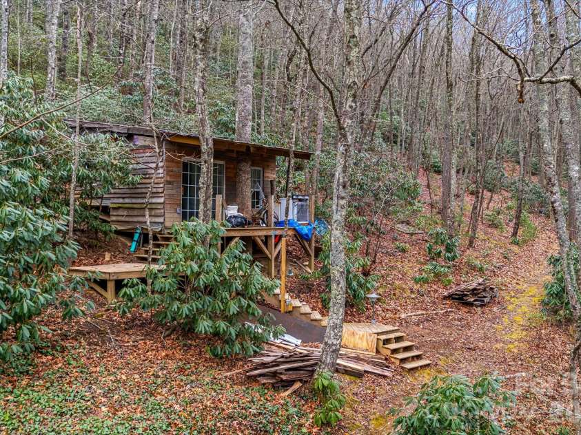 55 Heavenly Lane, Fairview, NC 28730.  MLS# CAR4341248, YatesRealty ID 4103. Unfinished tiny home