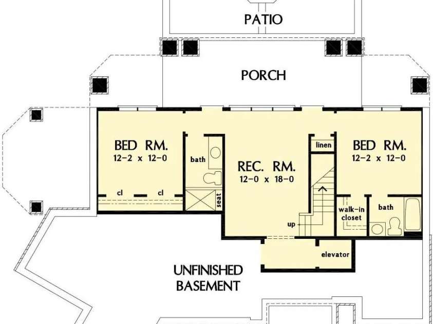 99999 Caddis Lane, Horse Shoe, NC 28742.  MLS# CAR4224785, YatesRealty ID 4103. Westlake Basement