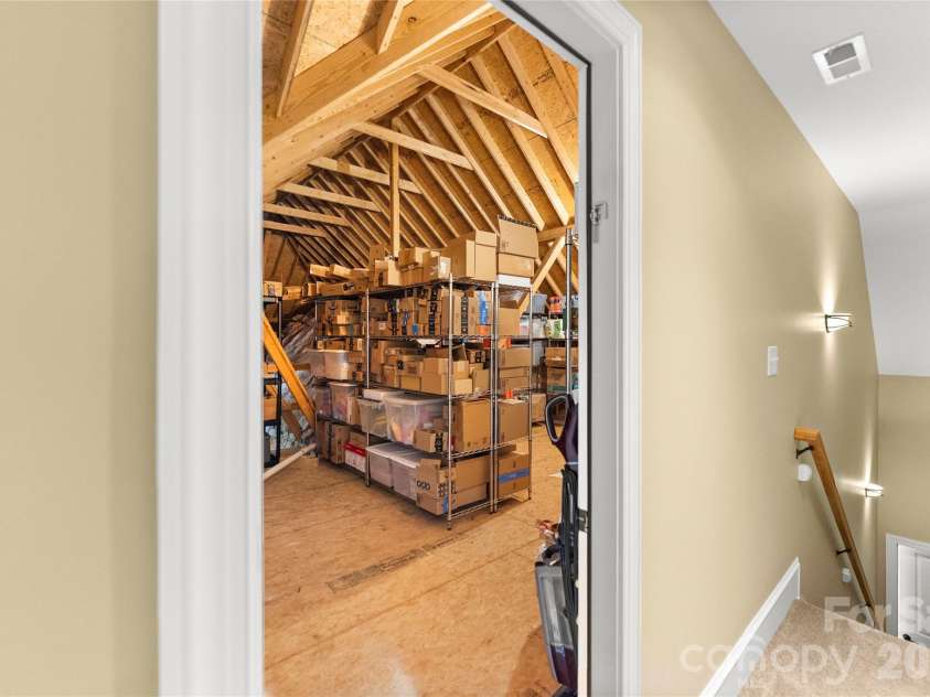 2551 Eagle Drive, Conover, NC 28613.  MLS# CAR4408990, YatesRealty ID 41030. Attic Storage