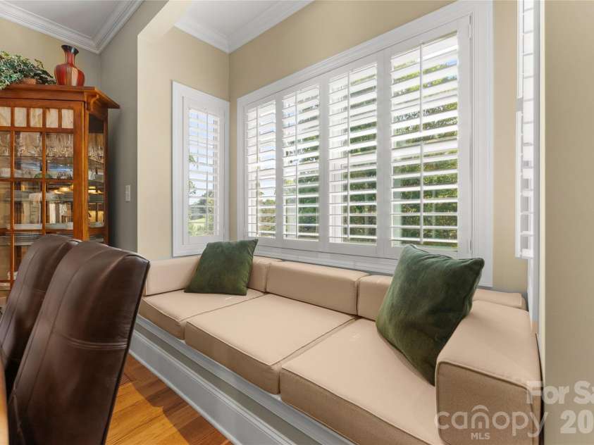 2551 Eagle Drive, Conover, NC 28613.  MLS# CAR4408990, YatesRealty ID 41030. Dining Window Seat with Storage