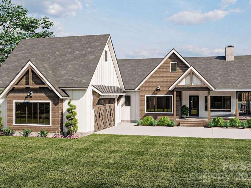 99999 Mills River Way, Horse Shoe, NC 28742.  MLS# CAR4224769, YatesRealty ID 4104. The Modern Farmhouse