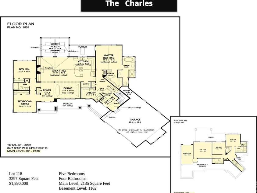 99999 May Fly Lane, Horse Shoe, NC 28742.  MLS# CAR4214417, YatesRealty ID 4106. Sample layout