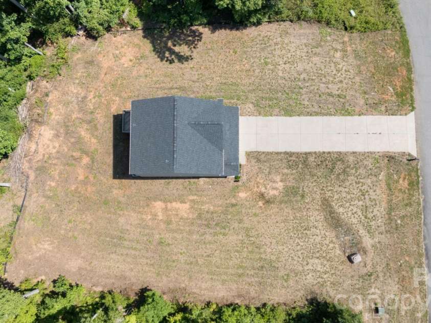 4022 Rolling Creek Road, Vale, NC 28168.  MLS# CAR4390215, YatesRealty ID 41072. House and lot overhead view