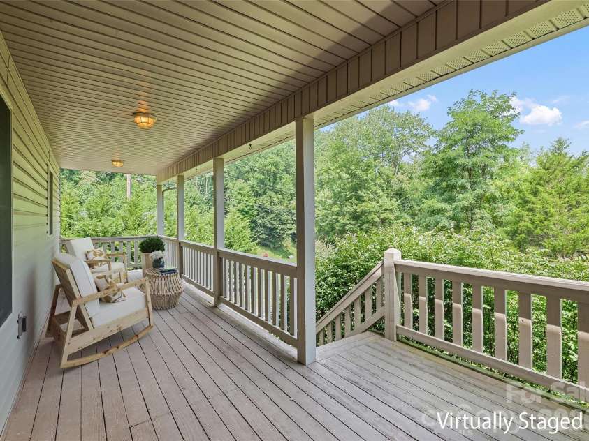 89 Cypress Lane, Canton, NC 28716.  MLS# CAR4399169, YatesRealty ID 41074. Front deck