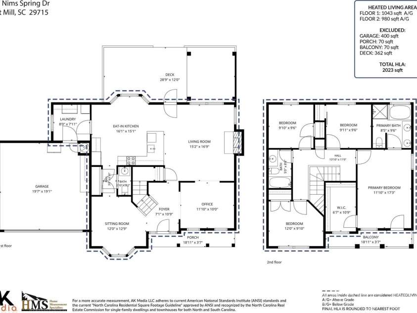 102 Nims Spring Drive, Fort Mill, SC 29715.  MLS# CAR4406817, YatesRealty ID 41075. 