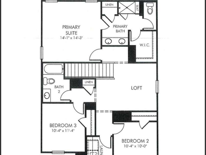 1302 31st Street, Conover, NC 28613.  MLS# CAR4335989, YatesRealty ID 4108. Floor Plan Upper Level