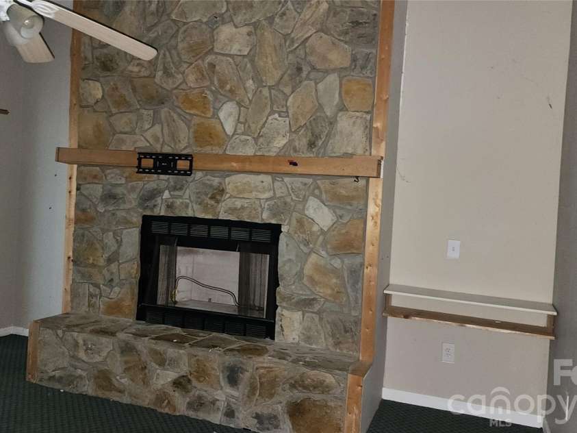 2020 Ada Williams Lane, Lenoir, NC 28645.  MLS# CAR4410237, YatesRealty ID 41102. Fireplace in Den on main level.