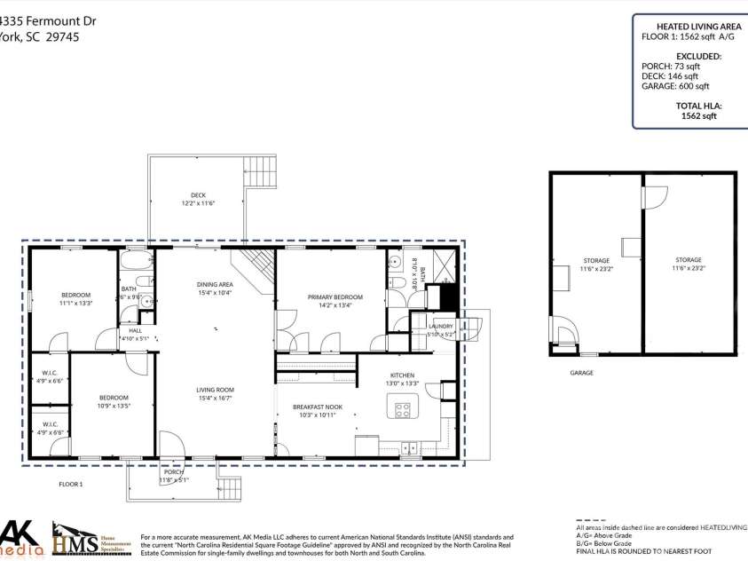 4335 Fermount Drive, York, SC 29745.  MLS# CAR4409463, YatesRealty ID 41106. 