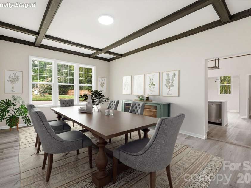 606 Townsend Avenue, Gastonia, NC 28052.  MLS# CAR4396670, YatesRealty ID 41128. Large Dining Room - Virtually Staged