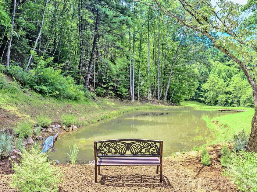 294 Red Knob Lane, Marshall, NC 28753.  MLS# CAR4405147, YatesRealty ID 41131. POND