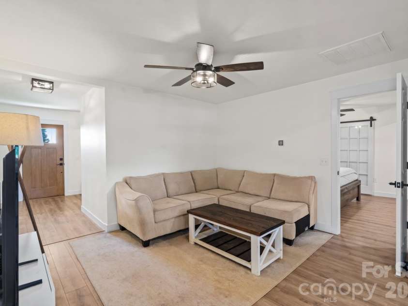 5740 Crouse Road, Crouse, NC 28033.  MLS# CAR4328646, YatesRealty ID 4116. Living room