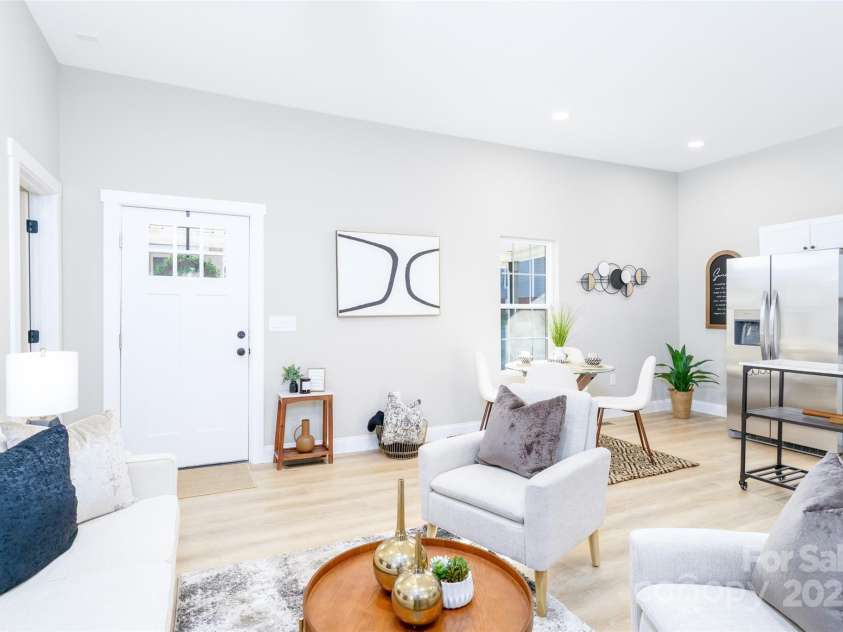 748 Efird Street, Albemarle, NC 28001.  MLS# CAR4330218, YatesRealty ID 4116. Open Concept Floor Plan with Kitchen, Living, and Dining Area